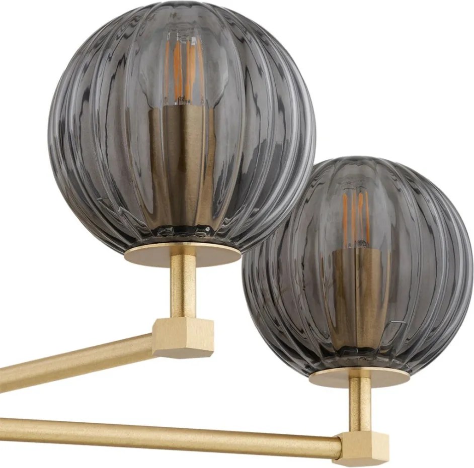 ARGON 2186 PALOMA Modern Csillár Füstös, Csiszolt Sárgaréz E14 IP20