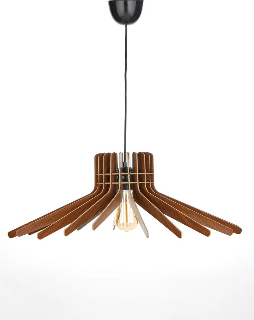 Boomerang függőlámpa, dió, Ø59 cm