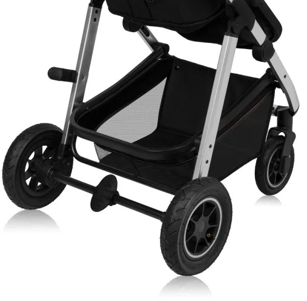 Lionelo - Kombinált 3 az 1-ben babakocsi AMBER fekete ezüst