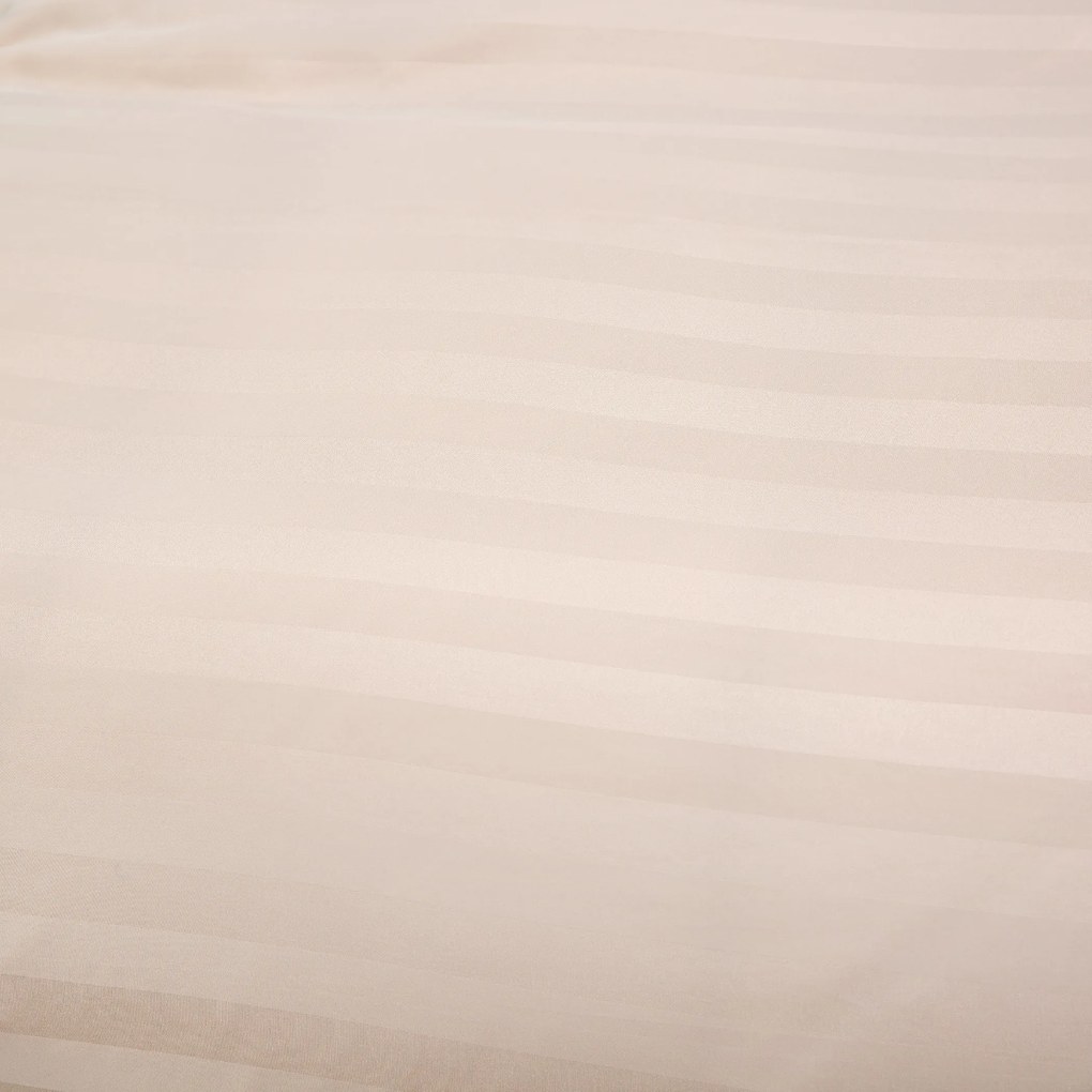 JASMINE mikroszálas szállodai ágyneműhuzat, pezsgőszínű – 2 cm-es csíkos Ágyneműhuzat mérete: 70 x 90 cm | 140 x 220 cm