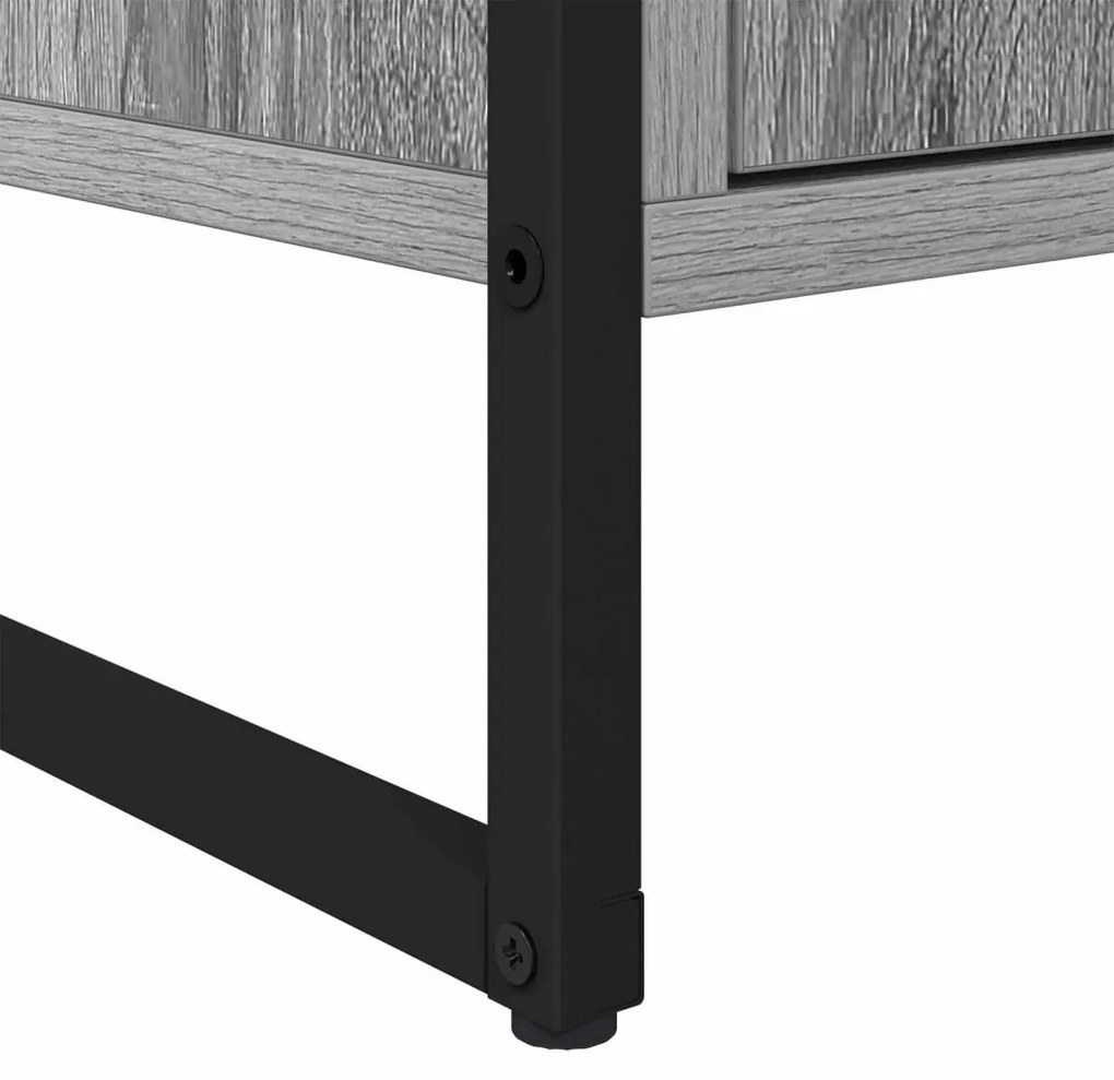 Széf fiókkal 2 pcs Szürke Sonoma 81 x 36 x 150.5 cm Faanyag