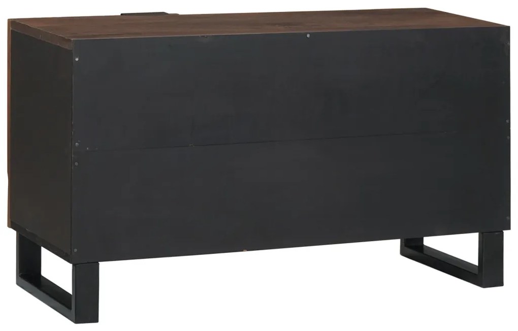TV Szekrény – 80 x 31,5 x 46 cm Tömör Fa és Műgyanta