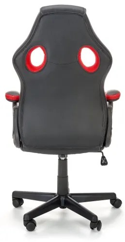 KENU irodai szék, fekete/piros