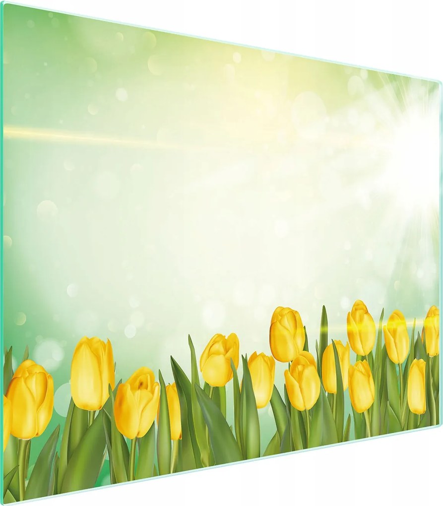 Üveg Vágódeszka 52x40 Tulipán Edzett Üveg
