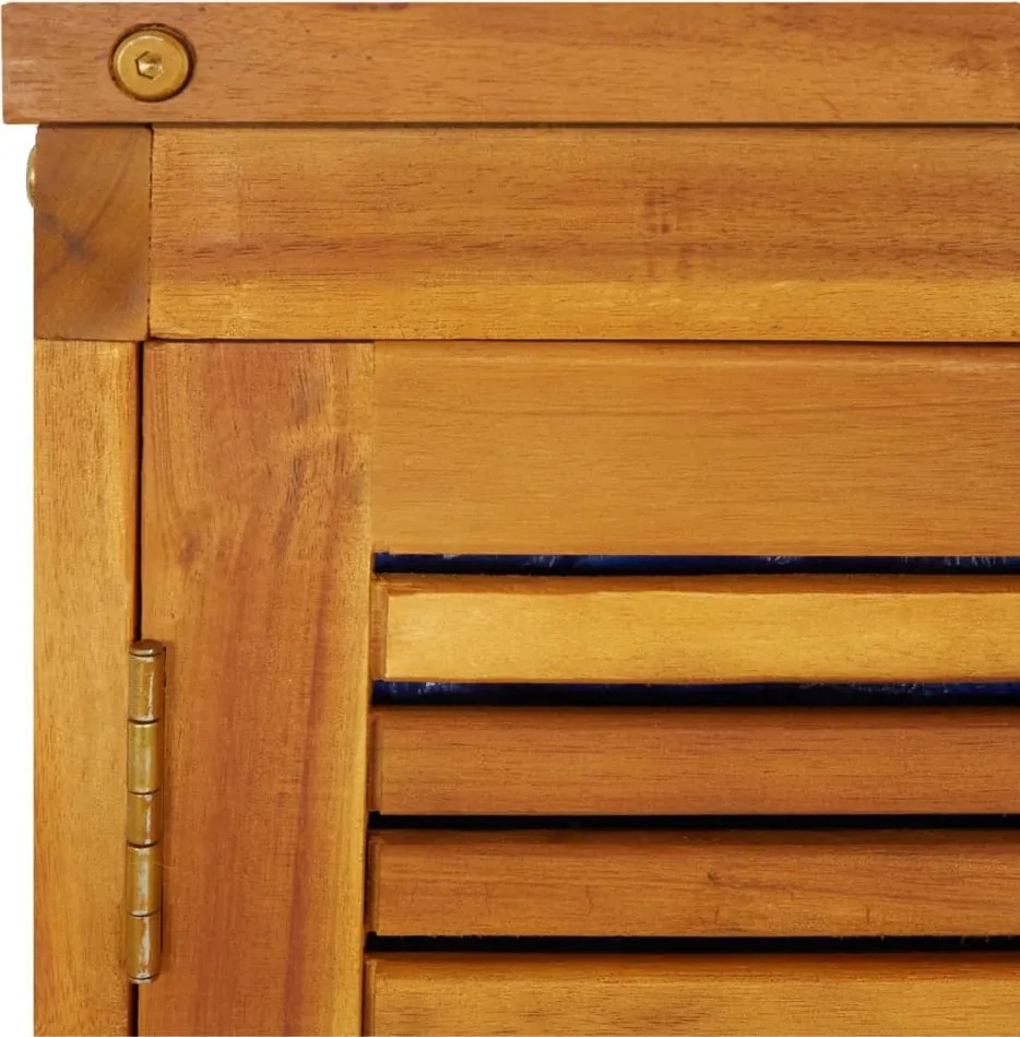 vidaXL tömör akácfa kerti tárolóláda 210 x 87 x 104 cm