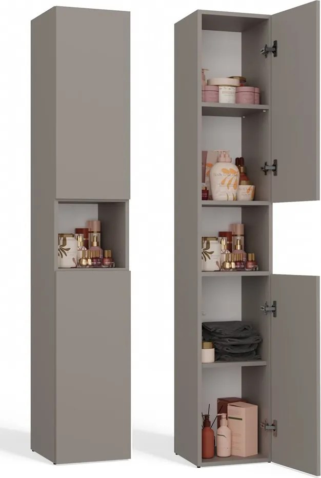 Faenza Nel I fürdőszoba szekrény, 30x31x174 cm, agyag színű