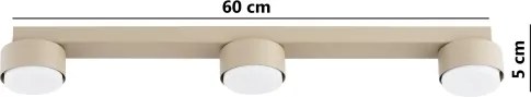 Brilagi - LED spotlámpa MONO 3xGX53/12W/230V bézs