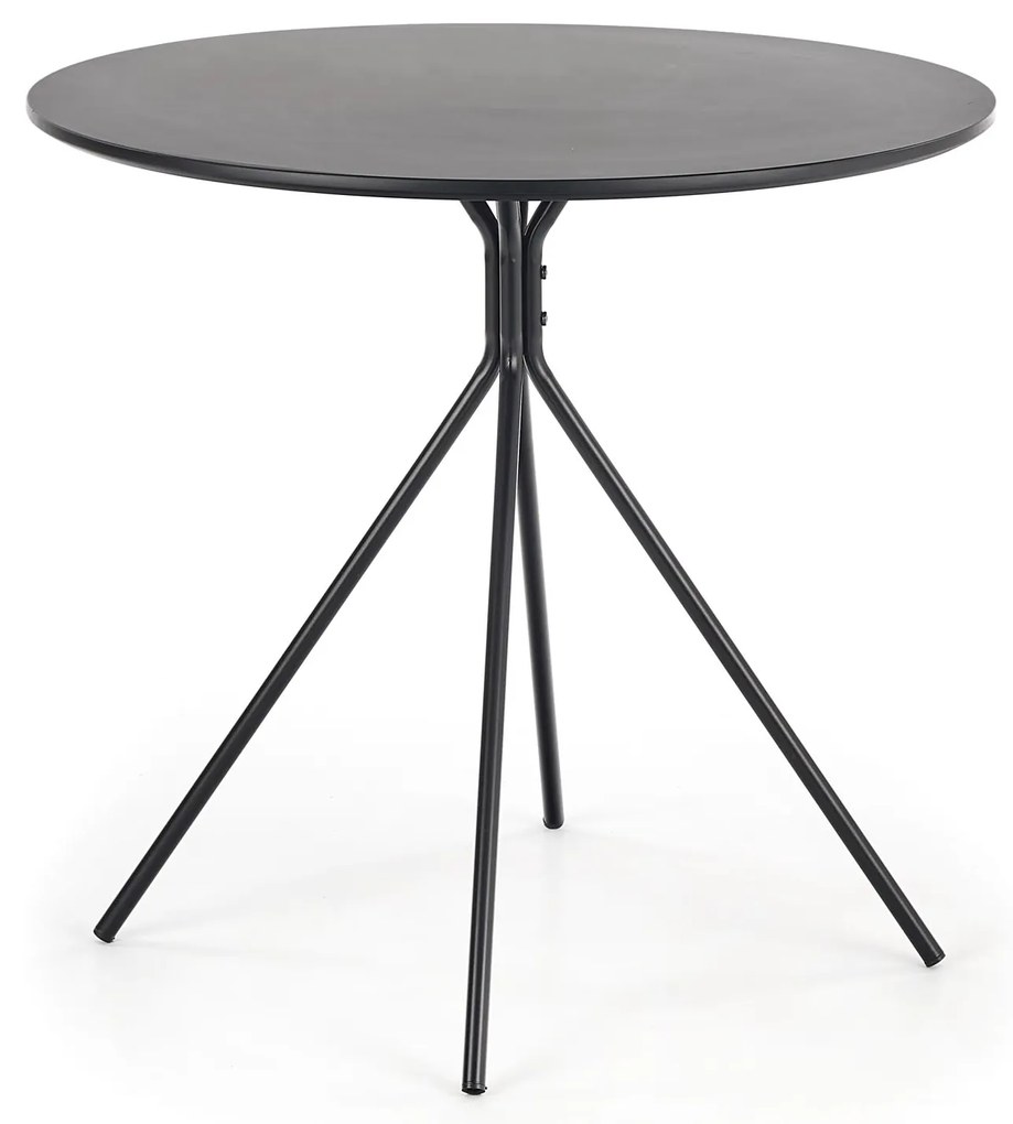 AKCIÓ Fekete étkezőasztal PHANTOM 80x80 II. osztály