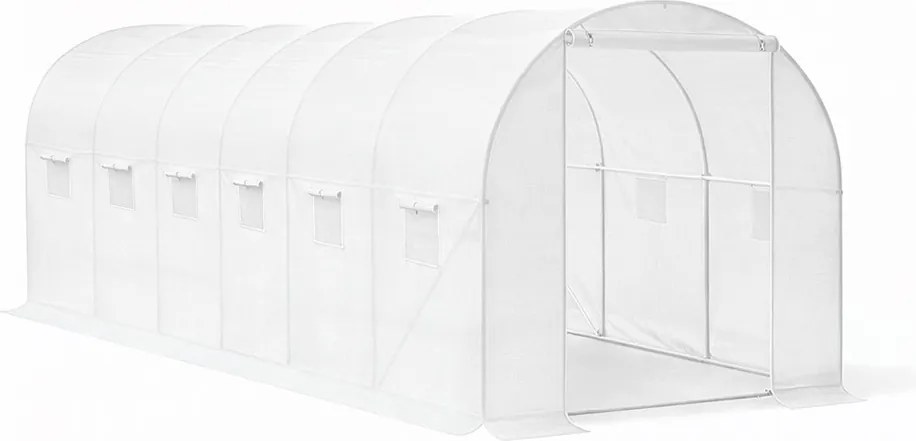 Fóliasátor 200x300x600 cm váz+fólia fehér