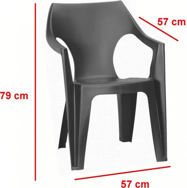 Balante 6+1 kerti bútor garnitúra szett grafit színben