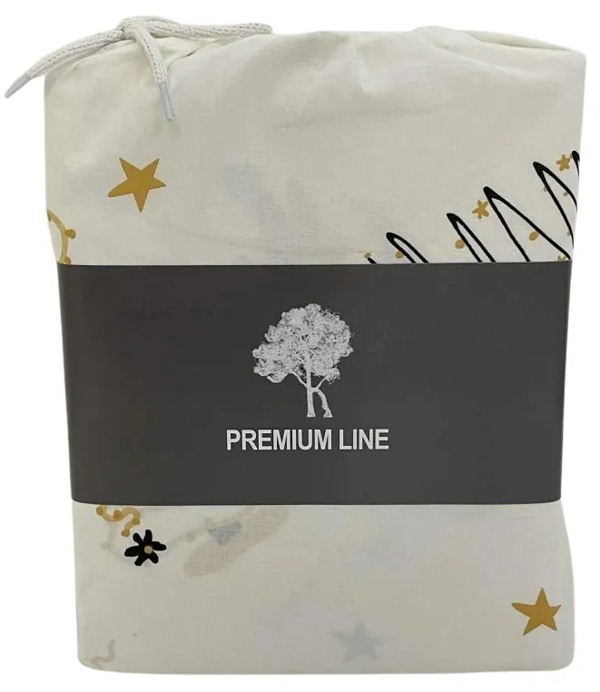 Pamut ágynemű FROST & GOLD fehér Ágyneműhuzat mérete: 70 x 90 cm | 140 x 200 cm