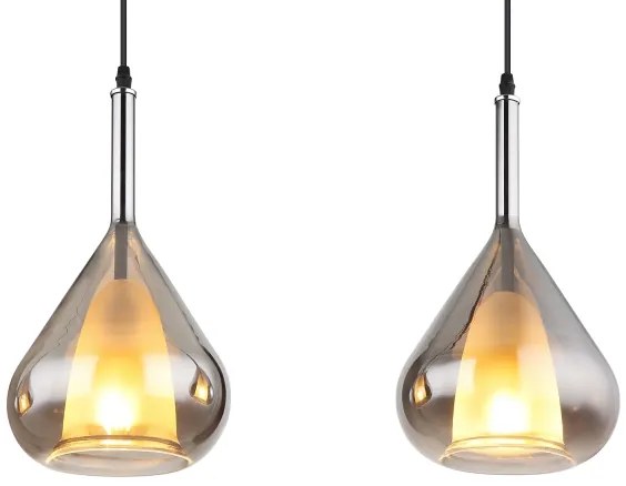 Globo 15542-3 - Csillár zsinóron GEEKY 3xE27/60W/230V fekete