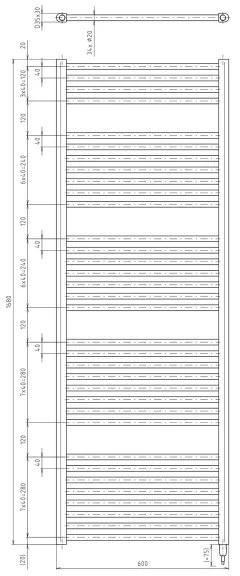Aqualine - Fürdőszobai elektromos radiátor DIRECT-E 800W/230V 168 cm fehér
