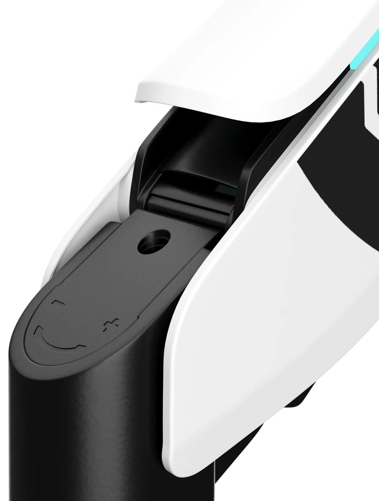 Monitortartó LED RGB 49", fehér-fekete: Diablo X-Arm
