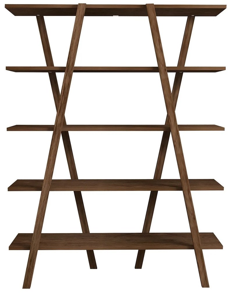 könyvespolc Perla - Walnut