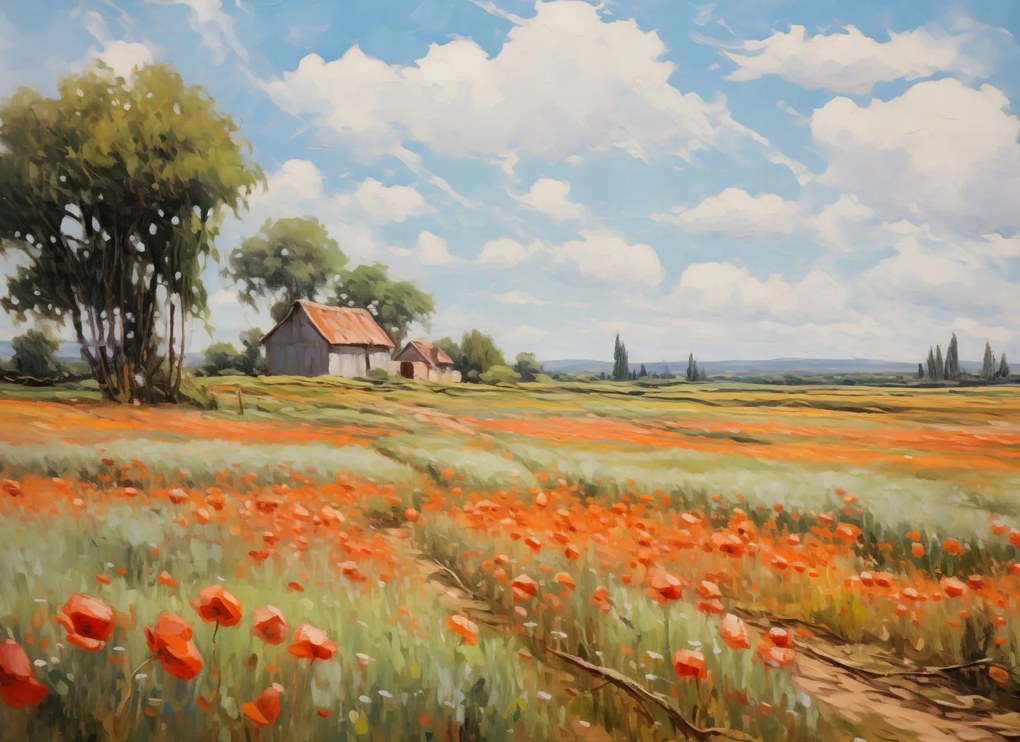 Poszter 55x40cm Suttogó pipacsmezők