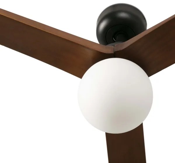 FARO 34276WT-11L - KLIM L vent. 1xE27/15W/230V dió/fekete, 150 cm WT+DO