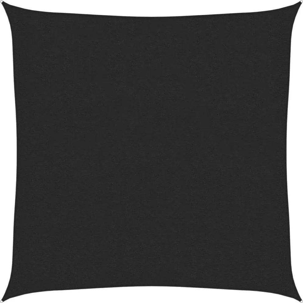 vidaXL fekete HDPE napvitorla 160 g/m² 2 x 2 m