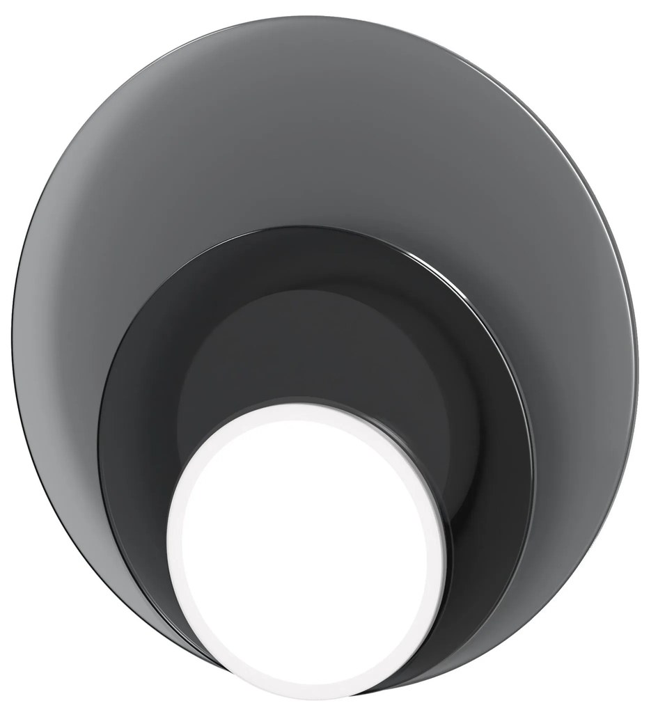 Mennyezeti / fali lámpa DOT 06, többféle változat - TUNTO Modell: fekete keret és borító, zöld üveglap / tölgy rétegelt lemez