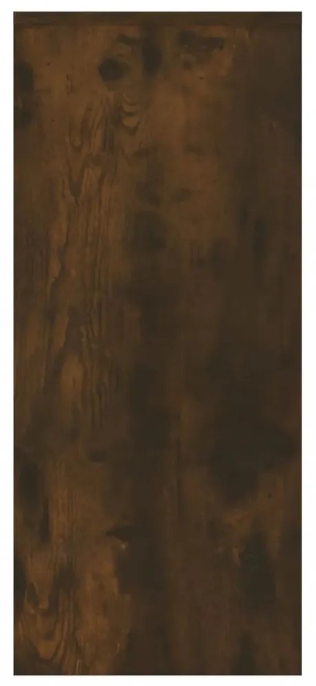 füstös tölgy színű szerelt fa tálalószekrény 102 x 33 x 75 cm