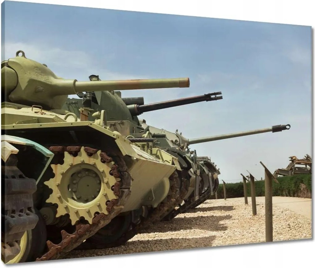 Vászonkép 80x60 Régi tankok gyűjteménye