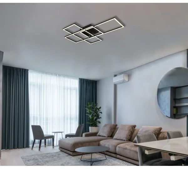 Globo 67227-40NBSH - LED dimm. mennyezeti lámpa GABRIEL 40W/230V 51x74 cm + DO