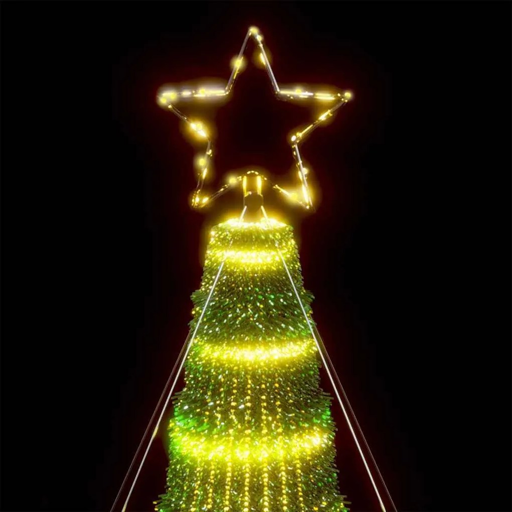 meleg fehér LED karácsonyfa 1028 LED 403 cm