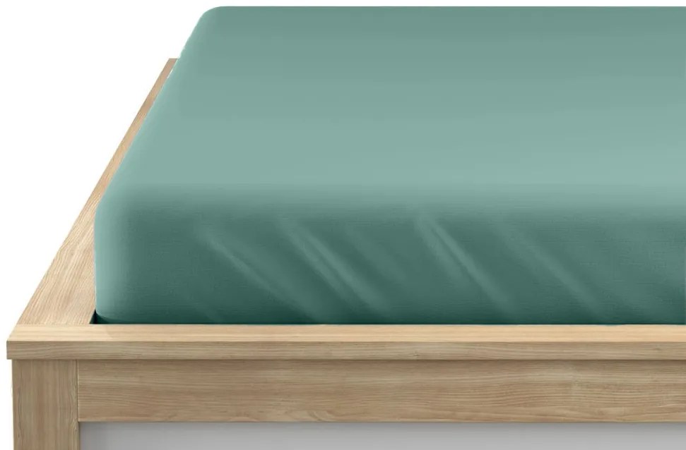 Jersey lepedő EXCLUSIVE mentol 200x220 cm, 100% pamut