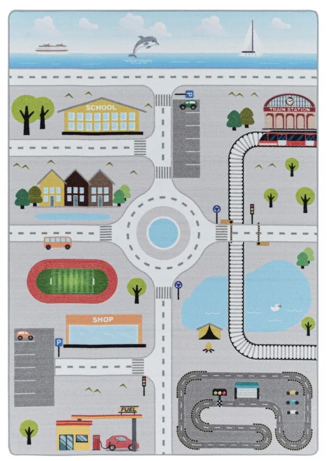 Szürke gyerek szőnyeg 80x120 cm Play – Ayyildiz Carpets