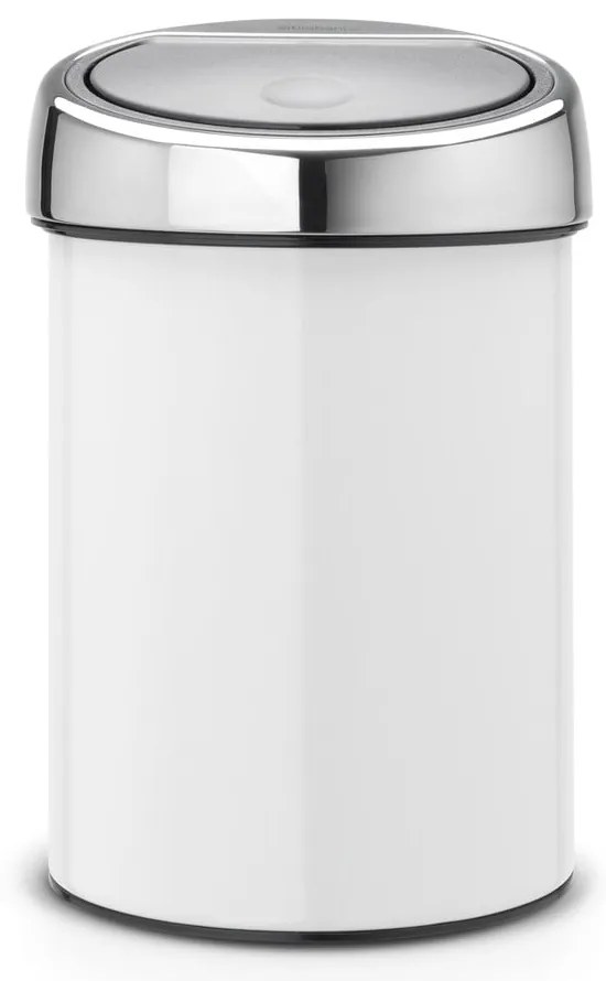 Fehér acél érintésre nyíló szemetes 3 l Touch Bin – Brabantia