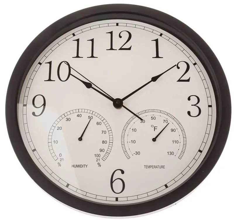 Falióra hőmérséklet- és páratartalommal 35 cm