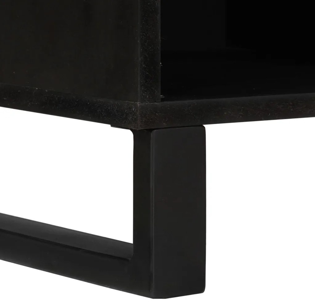 TV Szekrény - 100 x 33.5 x 46 cm, tömör mangófából készült.