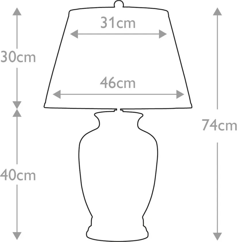 Elstead Lighting MORRIS MORRIS-TL-LARGE Asztali lámpa 1x60W/E27