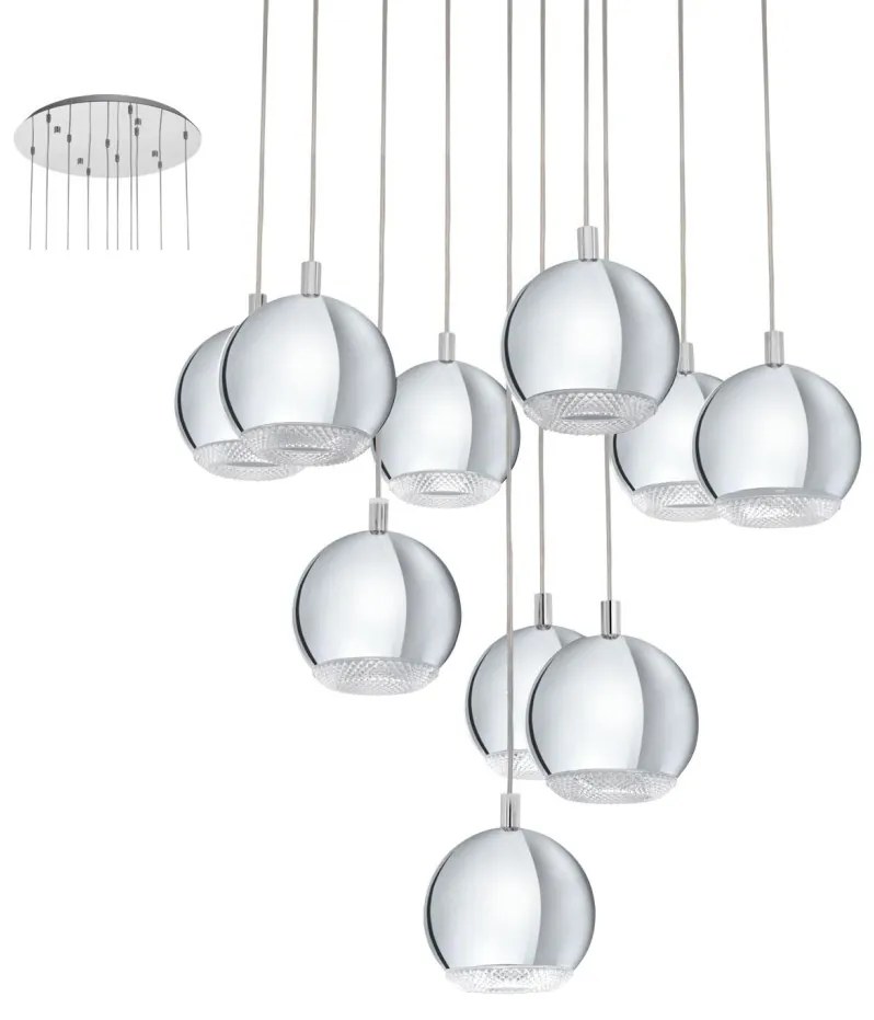 Eglo CONESSA 95914 Függőlámpa 10x3,3W/LED 2400LM