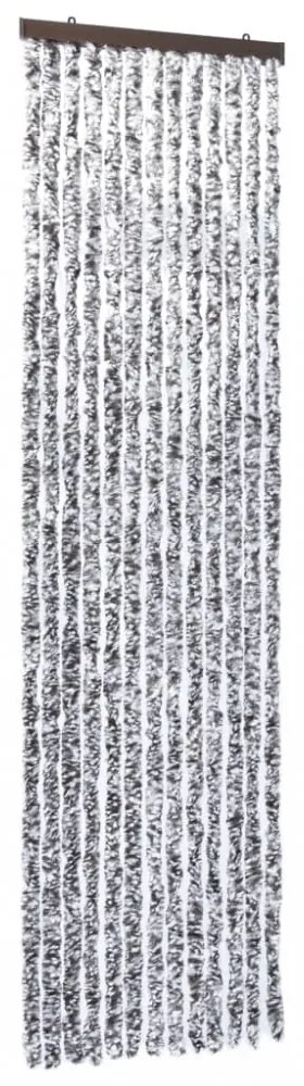 barna és bézs zsenília rovarfüggöny 56 x 200 cm