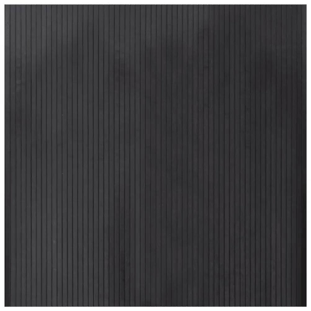 négyszögletű szürke bambusz szőnyeg 100 x 100 cm