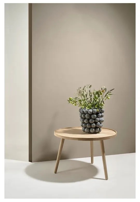 Natúr színű tölgyfa kerek dohányzóasztal ø 70,5 cm Ebern – Villa Collection