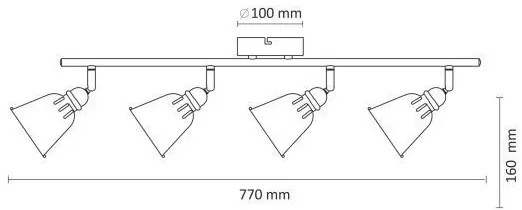 Spotlámpa FIONA 4xE14/8W/230V zöld