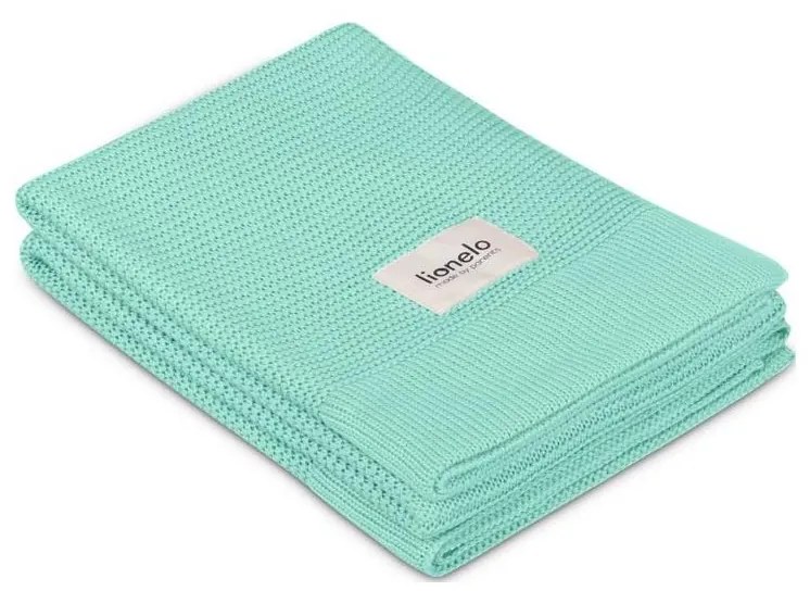 Lionelo - bambusz takaró BAMBOO BLANKET 75×100 cm mentazöld