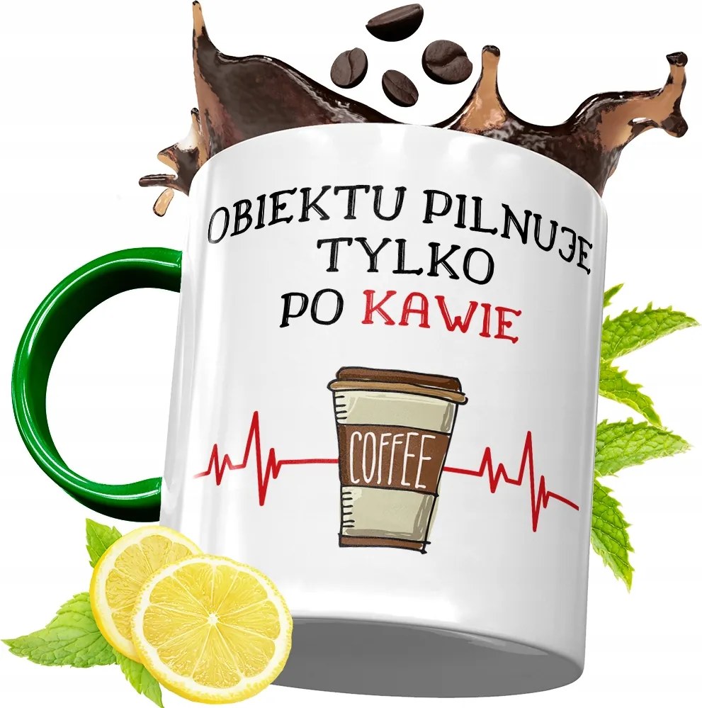 Zöld Bögre Biztonsági Őrnek Születésnapra Ajándék fényképes nyomtatással