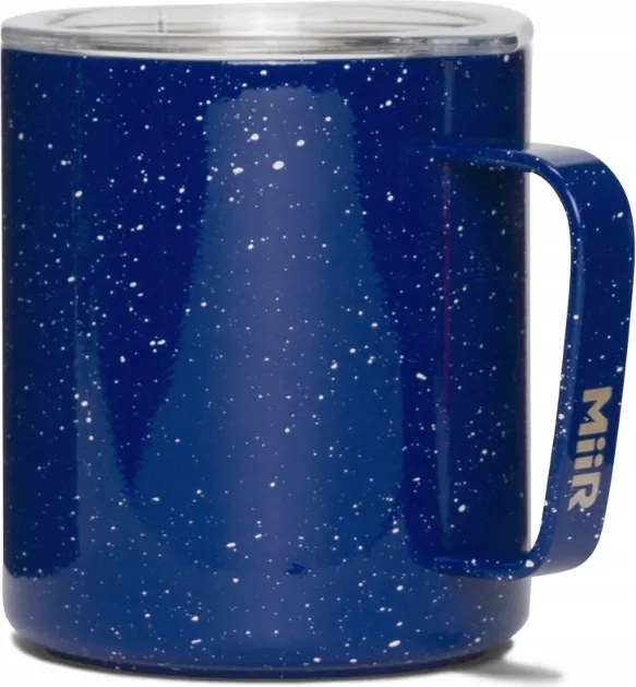 MiiR Camp Cup termo bögre 350 ml kék pöttyös kék fedővel
