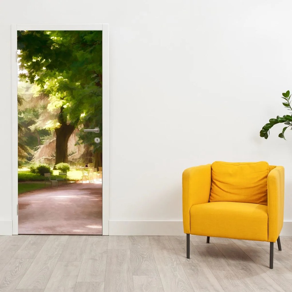 Fotótapéta ajtóra - Park (95x205cm)
