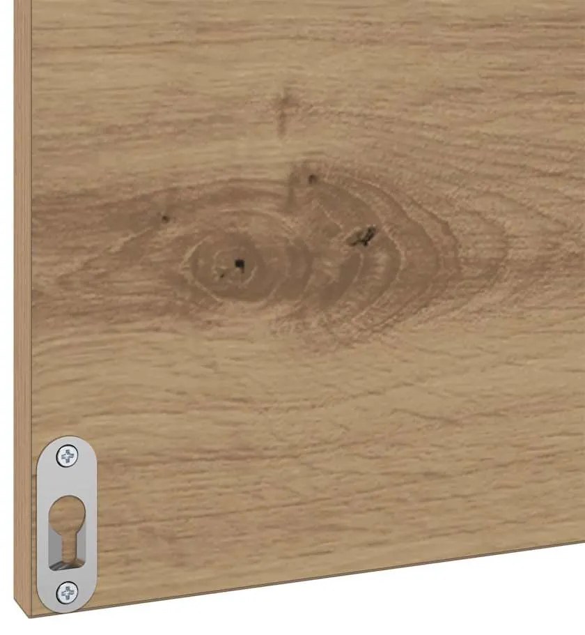 Fürdőszoba bútor szett 3 pcs kézműves tölgy 60 x 38.5 x 45 cm