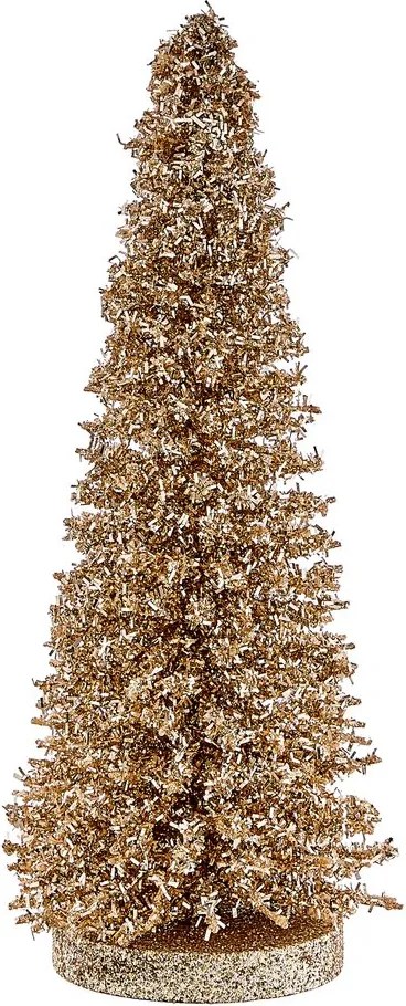 X-MAS csillámló fenyő 28 cm ,arany