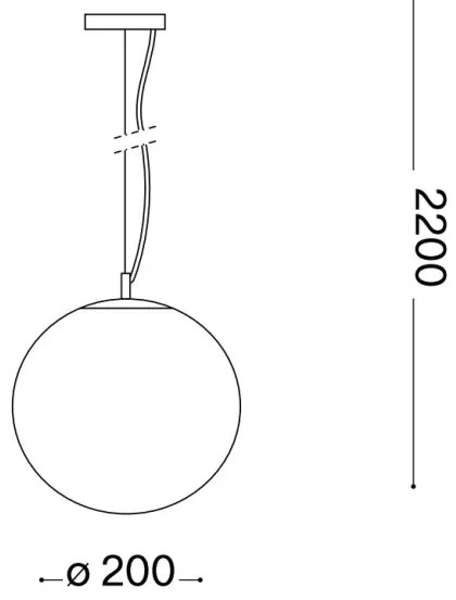 Ideal Lux - Csillár zsinóron MAPA 1xE27/42W/230V átm. 20 cm arany/füstös