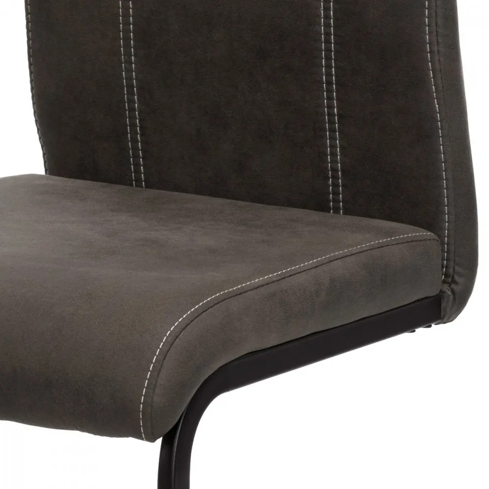 Scaun modern cu bază de sanie gri Dcl-413