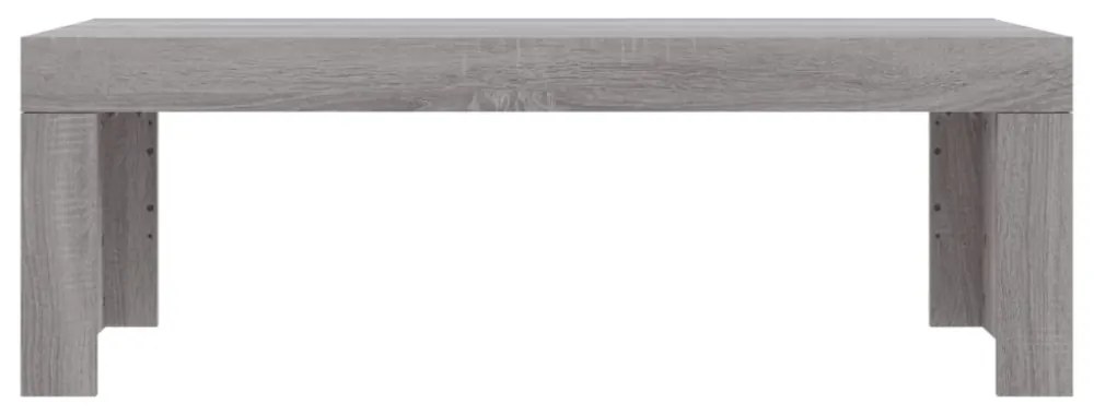 szürke sonoma színű szerelt fa dohányzóasztal 102 x 50 x 36 cm