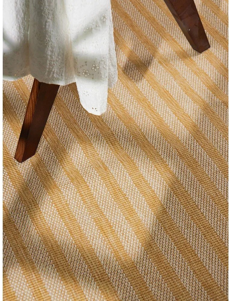 Okkersárga-krémszínű kültéri-beltéri szőnyeg 120x170 cm Haringey Linley – Ted Baker