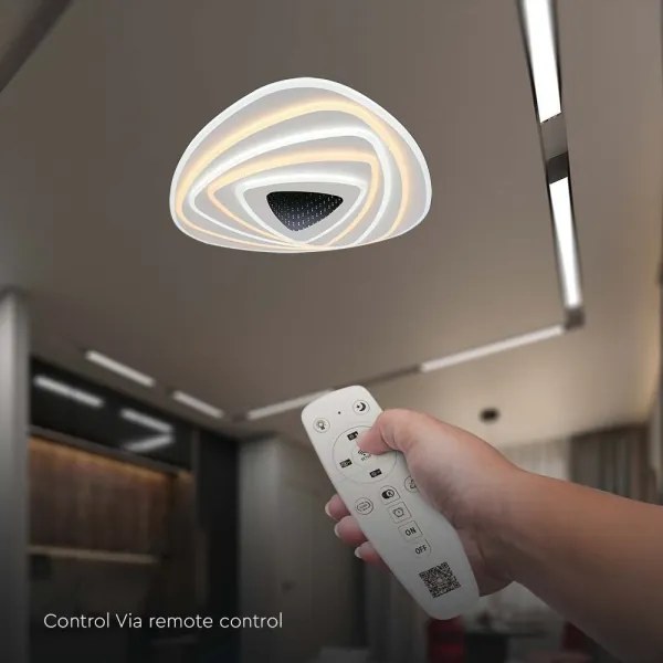 Mennyezeti lámpa  energiatakarékos LED fényforrással /120W/230V 3000-6500K + távirányító