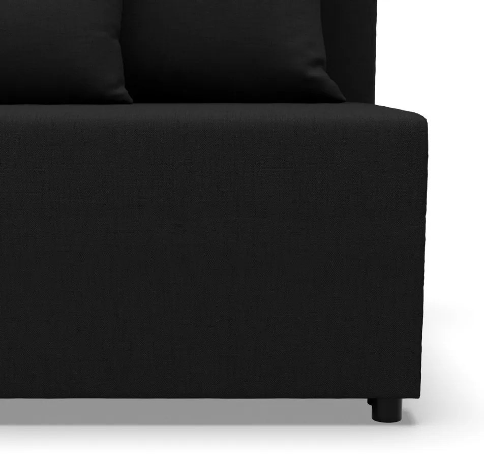 Nobu kanapé, fonott, fekete